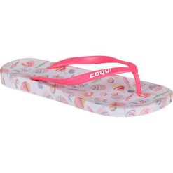 Coqui Damskie japonki Kaja Print ed Cupcake Pink 1327-213-3242 (rozmiar 37). Różowe klapki damskie Coqui, bez wzorów, bez obcasa. W wyprzedaży za 35,00 zł.