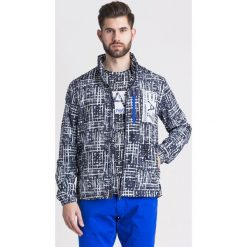KURTKA EA7 Emporio Armani. Niebieskie płaszcze męskie EA7 Emporio Armani, xl, z nadrukiem, z gumy, bez kaptura. Za 330,00 zł.
