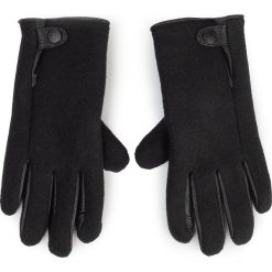 Rękawiczki Damskie UGG - M Snap Tab Fabric Tech Glove 18836 Black. Czarne rękawiczki damskie Ugg, z poliesteru. W wyprzedaży za 299,00 zł.