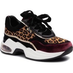 Sneakersy KARL LAGERFELD - KL61726 Wine Mix Textile. Pomarańczowe półbuty damskie ze skóry. W wyprzedaży za 559,00 zł.