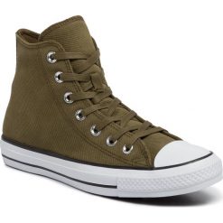 Trampki CONVERSE - Ctas Hi 564963C Surplus Olive/Habanero Red. Zielone trampki i tenisówki damskie Converse, bez wzorów, z gumy, bez zapięcia. W wyprzedaży za 249,00 zł.