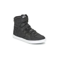Buty Dziecko Hummel TEN STAR GLITTER SNEAKER. Czarne trampki dziewczęce Hummel, bez wzorów, bez zapięcia. Za 247,20 zł.