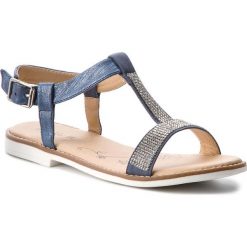 Sandały NELLI BLU - CS1086-8 Granatowy. Niebieskie sandały dziewczęce Nelli Blu, ze skóry ekologicznej, bez zapięcia. Za 59,99 zł.