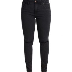 Zizzi JEANS LONG MOLLY Jeansy Slim Fit dark grey denim. Szare jeansy damskie relaxed fit marki Zizzi, z bawełny. W wyprzedaży za 179,40 zł.