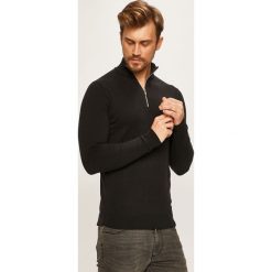 Jack & Jones - Sweter. Niebieskie swetry męskie Jack & Jones, s, bez wzorów, z bawełny, z golfem, bez kaptura. W wyprzedaży za 119,90 zł.
