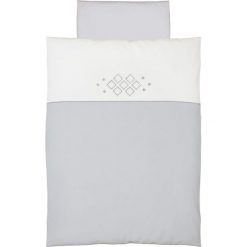 Komplet pościeli szary haftowany Caro premium line 100x135 cm. Szare komplety niemowlęce marki Ceba, z haftami. Za 72,80 zł.