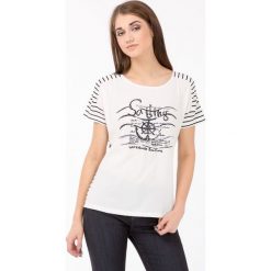 Bluzki, topy, tuniki: T-shirt w marynarskim stylu
