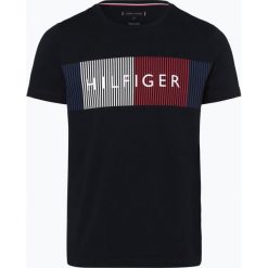 Tommy Hilfiger - T-shirt męski, niebieski. Niebieskie t-shirty męskie TOMMY HILFIGER, m, bez wzorów, bez kołnierzyka. Za 179,95 zł.