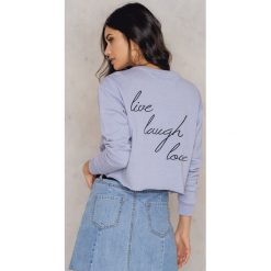 Bluzy damskie: Zorannah for NA-KD Krótka bluza – Grey