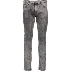 Dżinsy "Larston" - Slim fit - w kolorze szarym. Szare jeansy męskie Wrangler, m, w paski, klasyczne. W wyprzedaży za 153,95 zł.