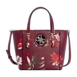 Guess Torebka Damska Open Road Flora L- Print Mini Tote. Brązowe torebki klasyczne damskie marki Guess, z aplikacjami, bez dodatków. Za 0,00 zł.