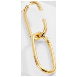 Kolczyki damskie: Maria Black OVAL LINK Kolczyki goldcoloured