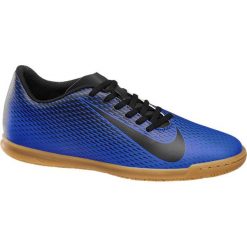 Buty męskie do piłki nożnej Nike Bravata II NIKE niebieskie. Niebieskie buty sportowe męskie Nike, z materiału, bez zapięcia. Za 179,90 zł.