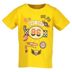 Blue Seven Koszulka Chłopięca Z Nadrukiem 98 Żółta. Żółte t-shirty chłopięce Blue Seven, z nadrukiem, z bawełny, bez rękawów. Za 39,00 zł.