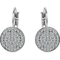 Kolczyki-wkrętki z kryształami Swarovski. Szare kolczyki damskie marki Crystal & Co, z kryształem. W wyprzedaży za 51,95 zł.