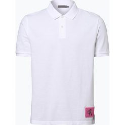 Calvin Klein Jeans - Męska koszulka polo, czarny. Czarne koszulki polo Calvin Klein Jeans, l, z aplikacjami, z jeansu. Za 149,95 zł.