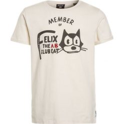 Scotch Shrunk FELIX SHORT SLEEVE Tshirt z nadrukiem ecru. Brązowe t-shirty męskie marki Scotch Shrunk, z nadrukiem, z bawełny. Za 129,00 zł.
