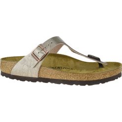 Birkenstock Gizeh BF 1016144. Szare klapki damskie Birkenstock, bez wzorów, z syntetyku, bez obcasa. W wyprzedaży za 279,99 zł.