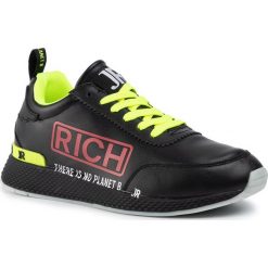 Sneakersy JOHN RICHMOND - 201 A Nero. Czarne sneakersy męskie John Richmond, bez zapięcia. W wyprzedaży za 519,00 zł.