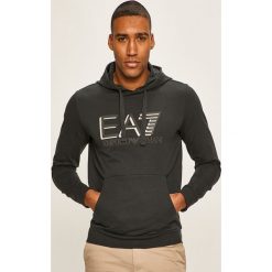 EA7 Emporio Armani - Bluza. Białe bluzy męskie EA7 Emporio Armani, xxl, z nadrukiem, z elastanu, z kapturem, bez rękawów, z kapturem. W wyprzedaży za 289,90 zł.