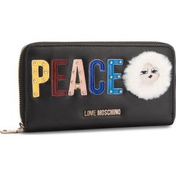 Duży Portfel Damski LOVE MOSCHINO - JC5589PP06KJ0000 Nero. Czarne portfele damskie Love Moschino, ze skóry ekologicznej. W wyprzedaży za 309,00 zł.