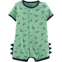 Rampers w kolorze zielonym. Zielone body niemowlęce Carter' s Baby, Minis & Kids, z aplikacjami, z bawełny, bez rękawów. W wyprzedaży za 25,95 zł.
