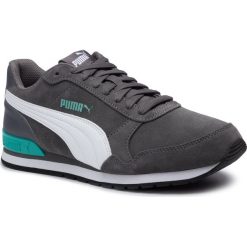 Sneakersy PUMA - ST Runner v2 SD 365279 09 Casterock/Puma White. Szare sneakersy męskie Puma, na co dzień, bez wzorów, z zamszu, eleganckie, bez zapięcia. Za 289,99 zł.