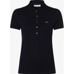 Lacoste - Damska koszulka polo, niebieski. Niebieskie koszulki damskie polo Lacoste, bez wzorów, polo, bez rękawów, bez kaptura. Za 399,95 zł.