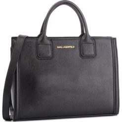 Torebka KARL LAGERFELD - COKW0001 Black/Gold 997. Czarne torebki klasyczne damskie KARL LAGERFELD, bez wzorów, ze skóry ekologicznej, klasyczne, na ramię, bez dodatków. W wyprzedaży za 799,00 zł.