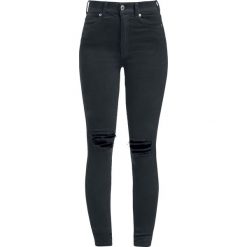 Dr. Denim Moxy Ripped Knees Jeansy damskie czarny. Czarne jeansy damskie marki Dr.Denim, l, z jeansu. Za 224,90 zł.