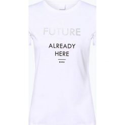 BOSS Casual - T-shirt damski – Tecut, biały. Białe t-shirty damskie BOSS Casual, xl, bez wzorów, z bawełny, casualowe, bez kołnierzyka. Za 149,95 zł.