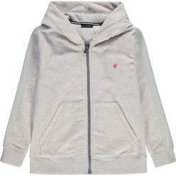 Kurtka polarowa w kolorze szarym. Szare bluzy niemowlęce z haftami, z polaru. W wyprzedaży za 112,95 zł.