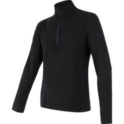 Sensor bluzka męska Merino Extreme, długi rękaw i zamek błyskawiczny, czarna XXL. Czarne koszulki męskie termoaktywne Sensor, xxl, bez wzorów, z wełny, z długim rękawem. Za 417,44 zł.