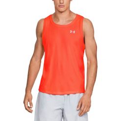 Under Armour Speed Stride Podkoszulek Pomarańczowy. Pomarańczowe podkoszulki męskie Under Armour, s, bez wzorów, z poliesteru, bez rękawów. Za 137,95 zł.