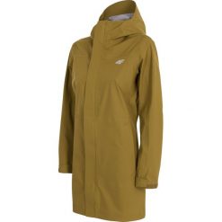 Kurtka funkcyjna damska KUDT202 - khaki. Brązowe kurtki damskie 4f, s, bez wzorów, bez kaptura. W wyprzedaży za 299,99 zł.