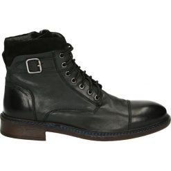 Botki męskie - 57477 BLA J18. Czarne bez kategorii Venezia, ze skóry. Za 269,00 zł.