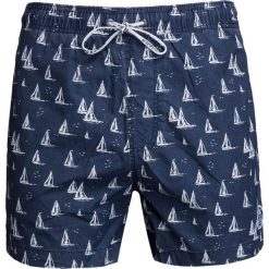 Szorty kąpielowe NORTH SAILS Print|Granatowy. Niebieskie kąpielówki męskie marki North Sails, z aplikacjami, z tkaniny. Za 231,00 zł.