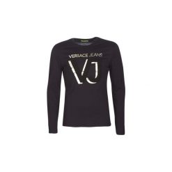 T-shirty z długim rękawem Versace Jeans MACIBU. Czarne t-shirty męskie Versace Jeans, xl, bez wzorów, z jeansu, bez kołnierzyka, długie. Za 396,80 zł.
