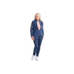 Bluza damska sportowa rozpinana. Pomarańczowe bluzy damskie TXM, z nadrukiem, z dresówki, bez rękawów, bez kaptura. Za 24,99 zł.
