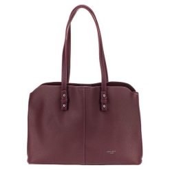 David Jones Torebka Damska Dark Bordeaux cm4030. Czerwone torebki klasyczne damskie marki David Jones, bez wzorów, bez dodatków. W wyprzedaży za 141,00 zł.