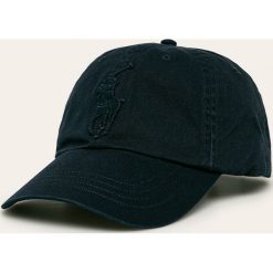 Polo Ralph Lauren - Czapka. Niebieskie czapki męskie Polo Ralph Lauren, bez wzorów, z bawełny. W wyprzedaży za 159,90 zł.