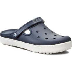 Klapki CROCS - Citilane Clog 201831 Navy/White. Niebieskie klapki damskie marki Crocs, bez wzorów, z tworzywa sztucznego, bez obcasa. W wyprzedaży za 149,00 zł.
