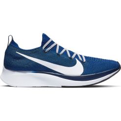 Buty Nike Zoom Fly Flyknit M Biało-Granatowe. Białe buty sportowe męskie Nike, z gumy, bez zapięcia, do biegania, nike zoom. Za 469,99 zł.