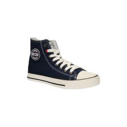 Buty Big Star Trampki sznurowane T1741. Czarne trampki męskie marki BIG STAR, bez wzorów, retro, na sznurówki. Za 88,99 zł.