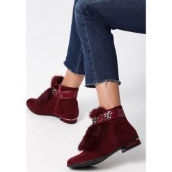 Bordowe Botki Touchy Feely. Czerwone botki damskie Multu. Za 39,99 zł.