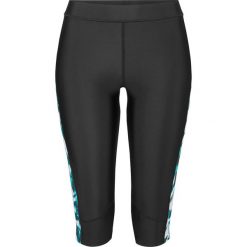 Legginsy kąpielowe bonprix czarno-zielony z nadrukiem. Czarne stroje kąpielowe damskie bonprix, w paski. Za 74,99 zł.