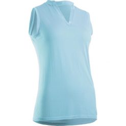 Koszulka polo bez rękawów Ultralight do golfa damska. Niebieskie koszulki damskie polo INESIS, xl, bez wzorów, z poliesteru, z golfem, bez rękawów. Za 79,99 zł.