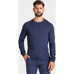 SWETER JOOP! JEANS. Niebieskie swetry męskie Joop! Collection, m, z aplikacjami, z wełny, z okrągłym kołnierzem, bez kaptura. Za 413,40 zł.