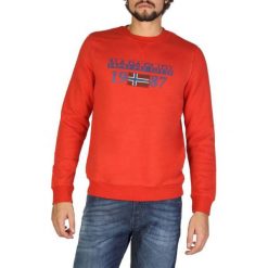 Napapijri Bluza Męska Xl Czerwona. Czerwone bluzy męskie marki Napapijri, xl, bez wzorów, bez kołnierzyka, bez rękawów, bez kaptura. Za 409,00 zł.
