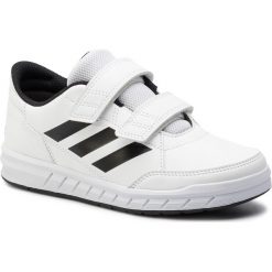 Buty adidas - AltaSport Cf K D96830 Ftwwht/Cblack/Ftwwht. Białe buty chłopięce sportowe Adidas, ze skóry ekologicznej, na rzepy. Za 149,00 zł.